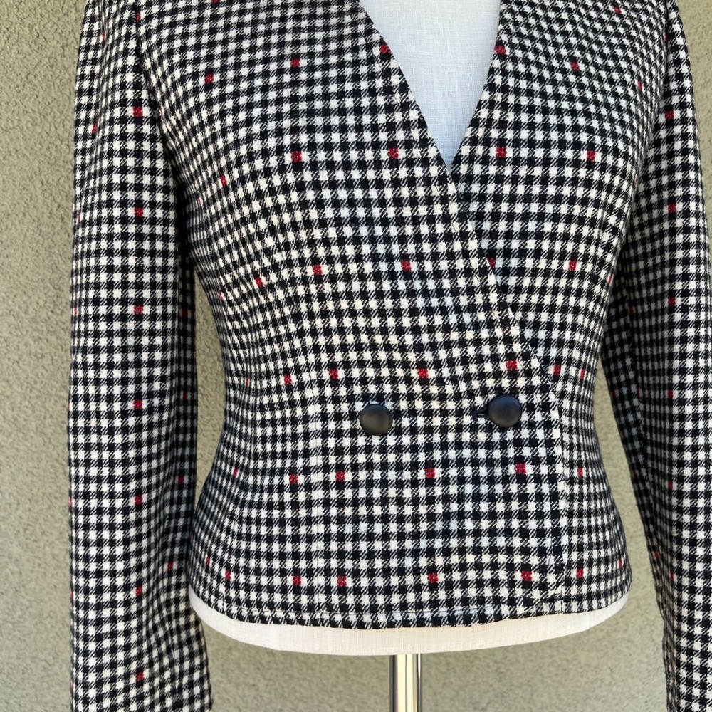 Pendleton Plaid Vintage Wool Blazer - image 3